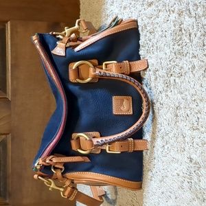 Dooney & Bourke Navy Florentine Large Satchel